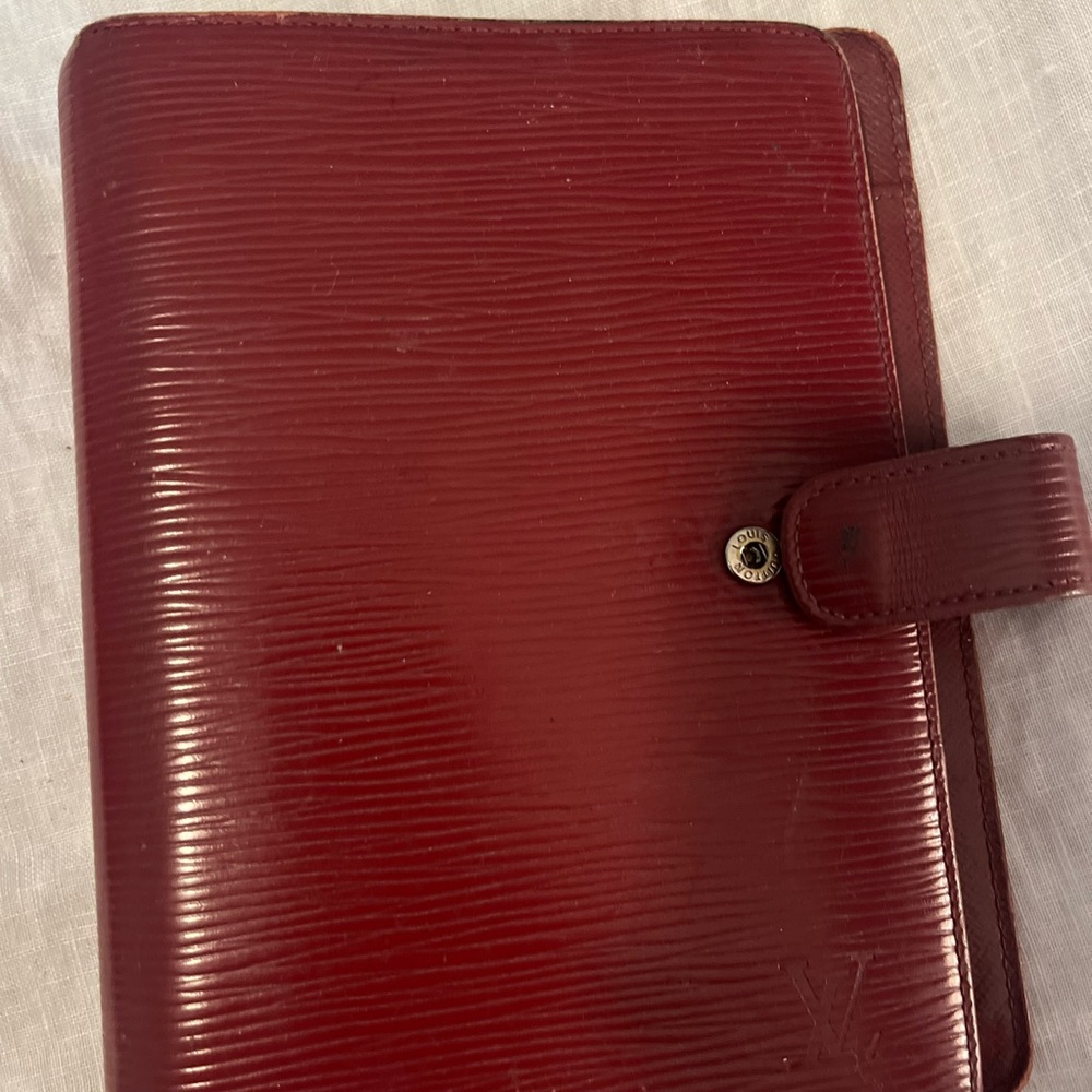 Louis Vuitton Burgundy Leather Organizer